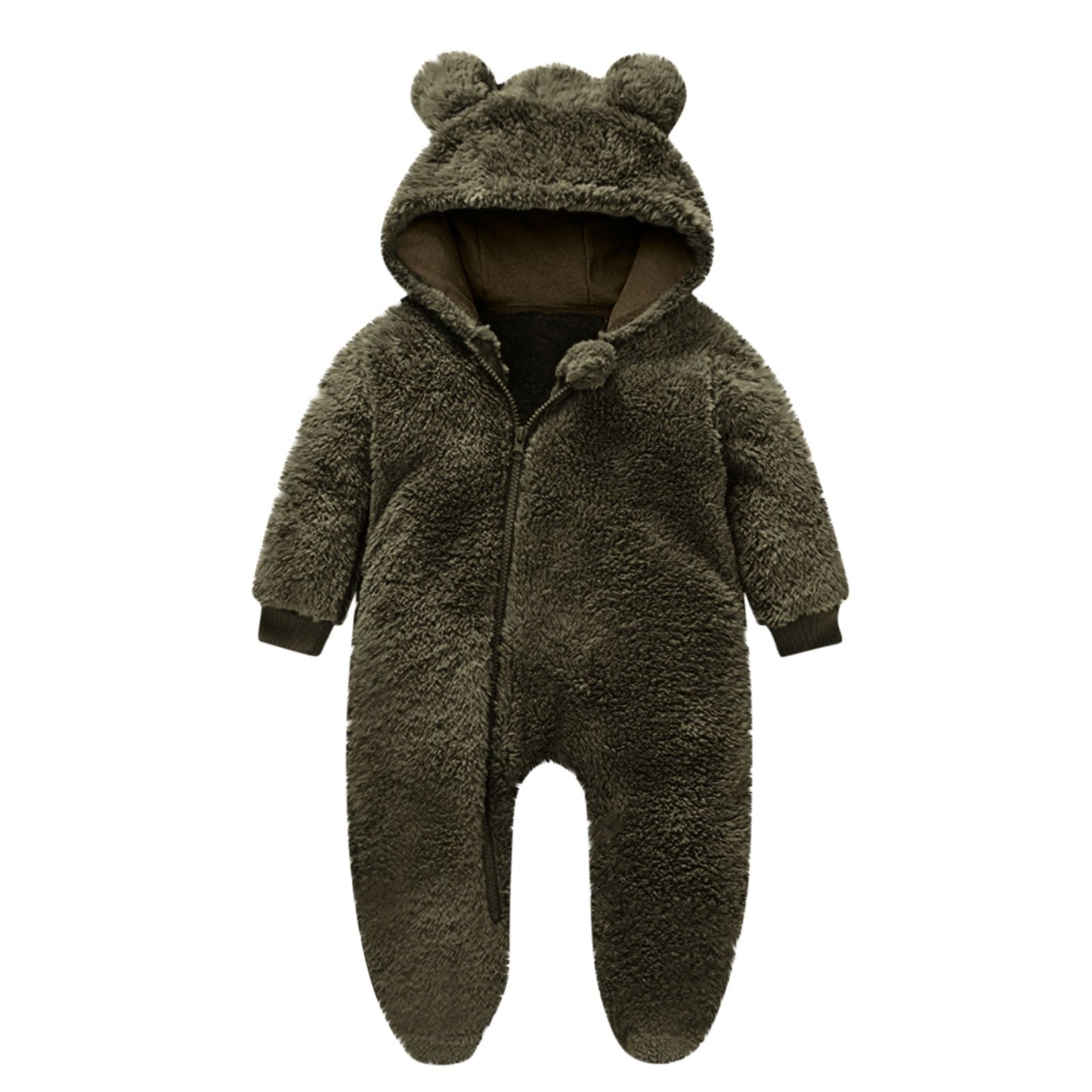 Toddler Fleece Overall with Bear Ears NOVAE