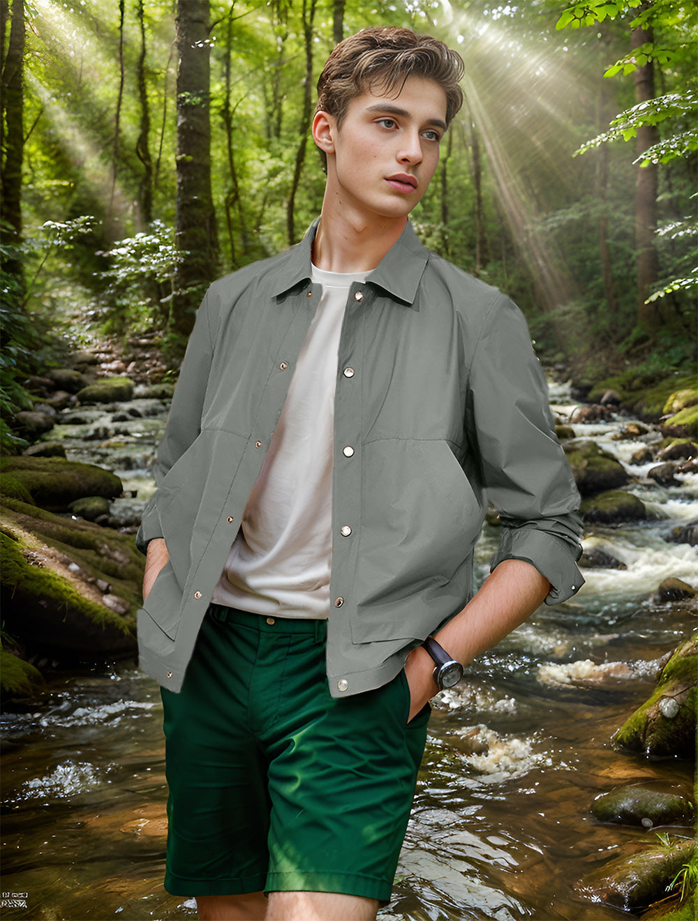 Men's lightweight outdoor jacket NOVAE