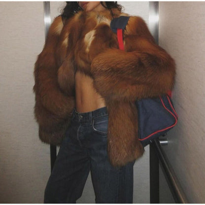 Women's faux fur jacket NOVAE