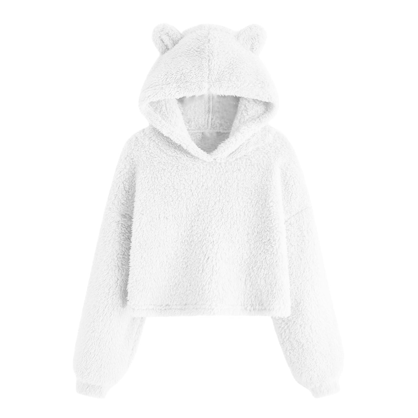 Women's Cozy Fleece Hoodie with Bear Ears NOVAE