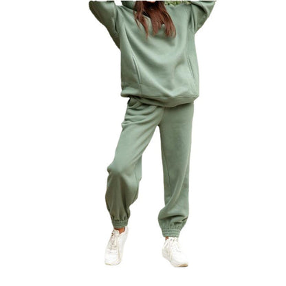 Women's Comfortable Hoodie and Jogging Pants Set with Hood and Elastic Waistband NOVAE