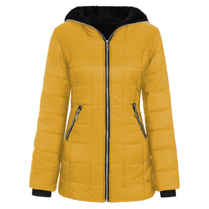 Women's sporty functional jacket with hood and insulating lining NOVAE