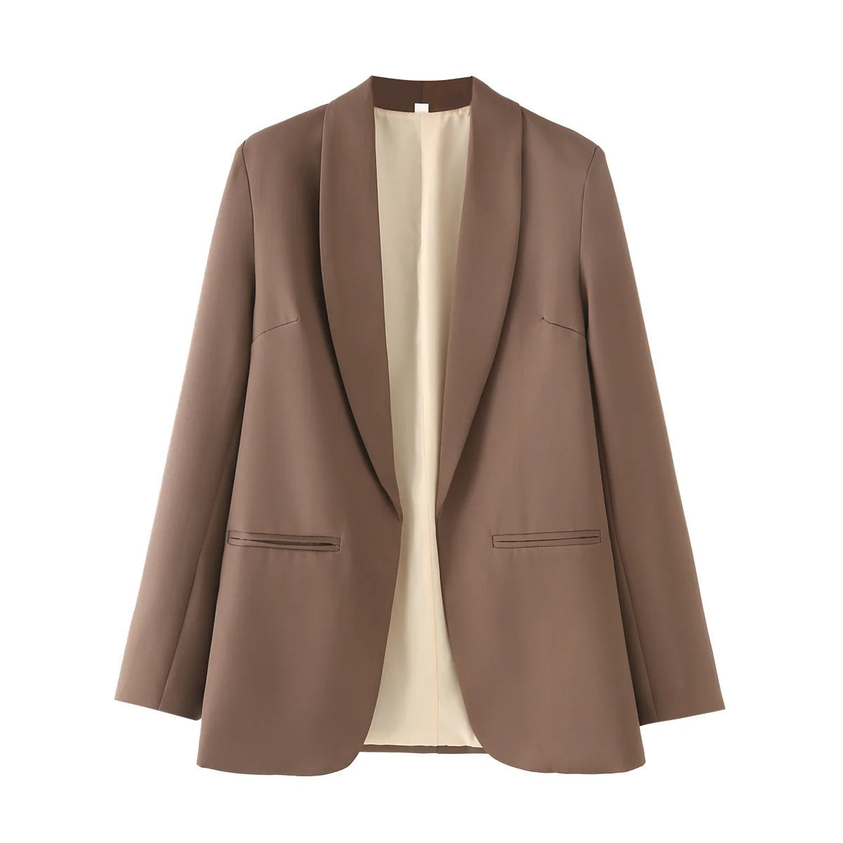 Women's elegant blazer with a modern cut and practical pockets NOVAE