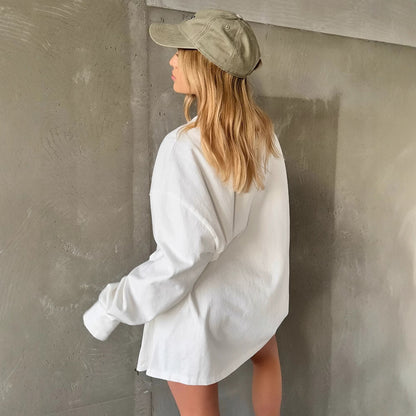 Women's stylish long-sleeved top with creative graphic design and casual cut NOVAE