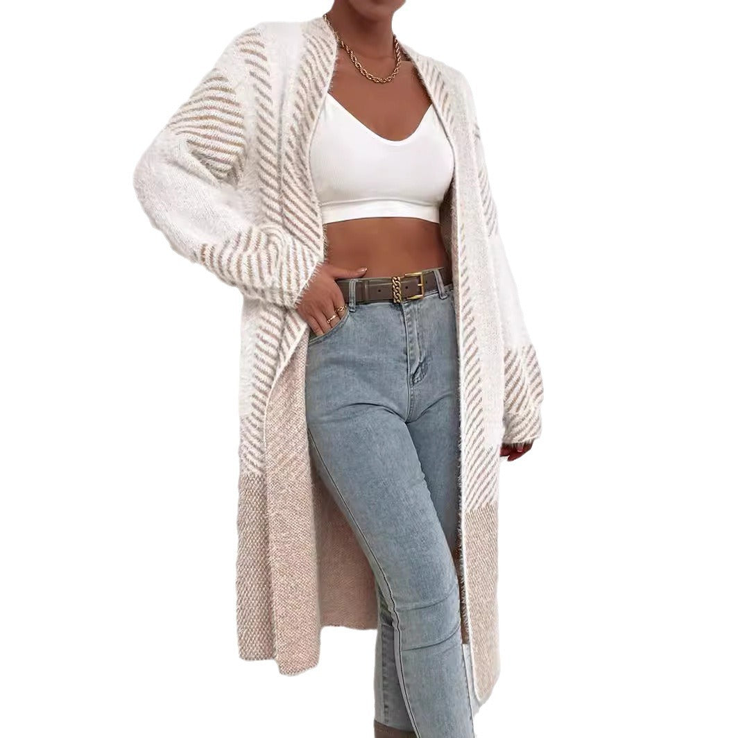 Women's cardigan with geometric pattern NOVAE