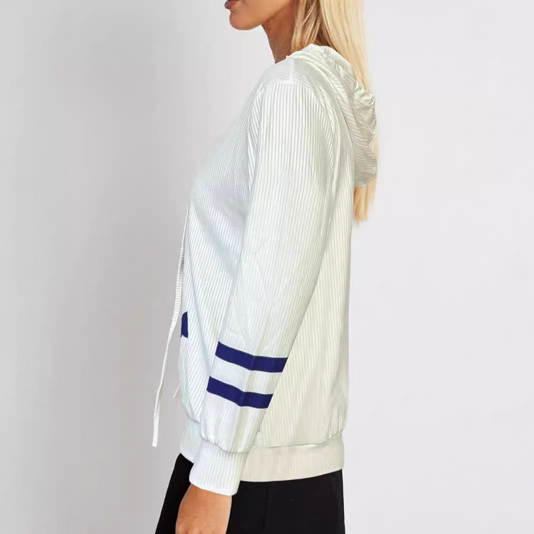 Women's casual sweatshirt with nautical anchor design NOVAE