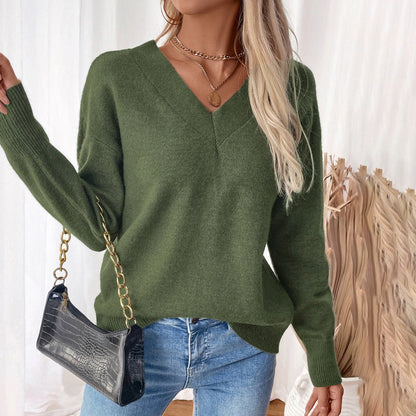 Women's V-neck sweater NOVAE