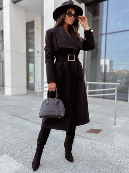 Women's elegant trench coat with belt and high-quality workmanship NOVAE