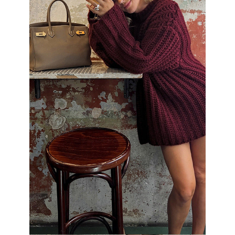 Women's oversized knitted sweater NOVAE