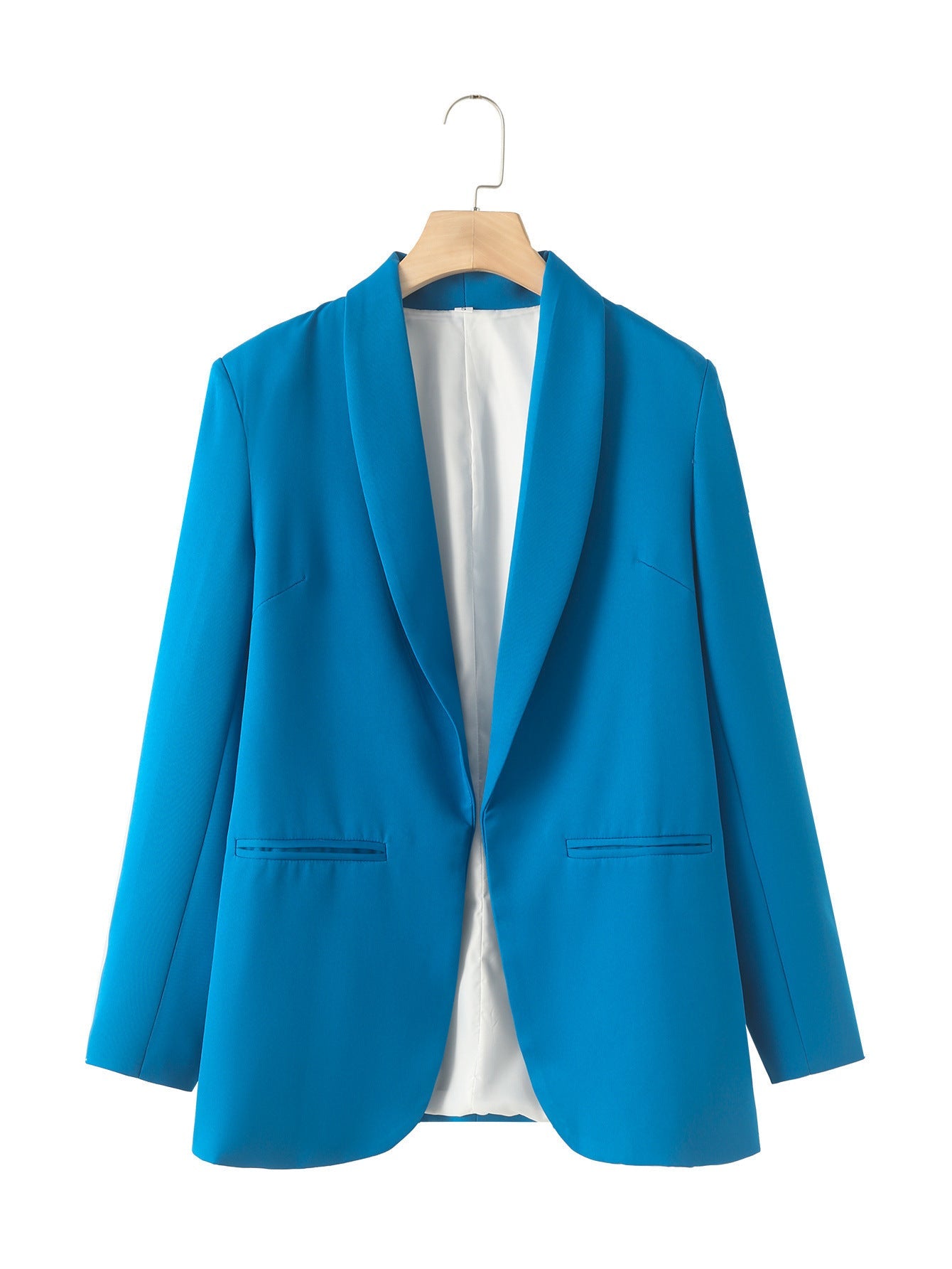 Women's elegant blazer with a modern cut and practical pockets NOVAE