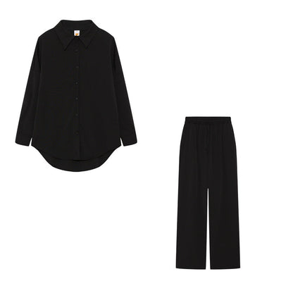 Women's elegant leisure suit set with a relaxed fit and fine fabric NOVAE