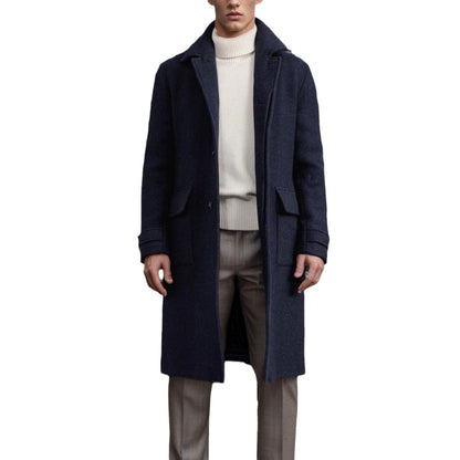 Men's elegant wool peacoat NOVAE