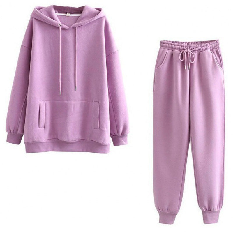 Women's leisure loungewear set with cozy hoodie and comfortable jogging pants NOVAE