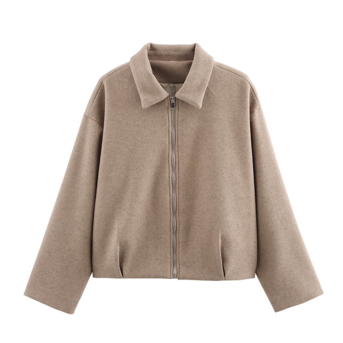 Women's sporty jacket with high collar and zipper NOVAE