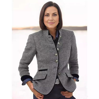 Women's high-quality and elegant blazer with button details NOVAE