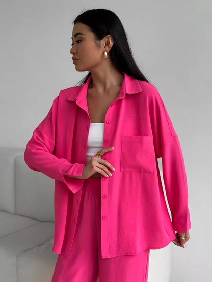 Women's trendy loose-fit shirt blouse NOVAE