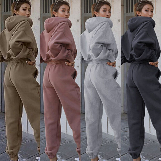 Women's fashionable hoodie jumpsuit with a relaxed fit and practical pockets NOVAE