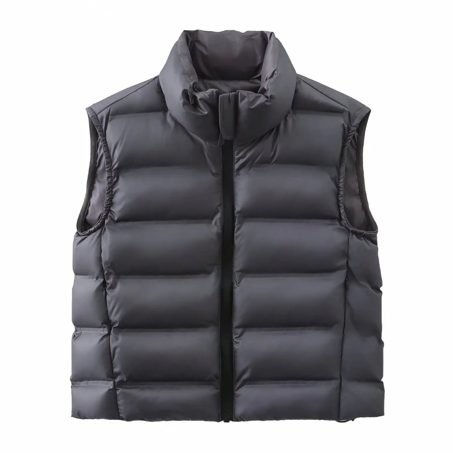 Women's down vest with high collar and comfort fit NOVAE