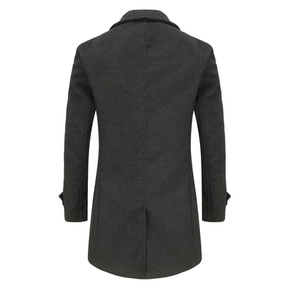 Men's stylish and elegant double-breasted overcoat NOVAE