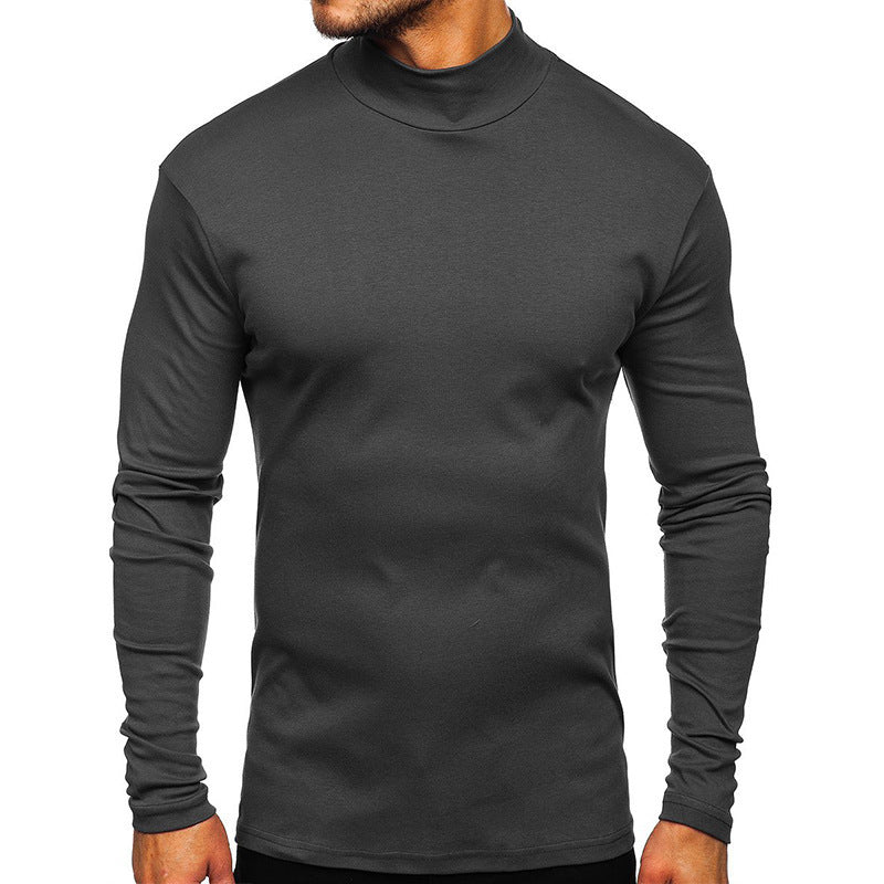 Men's long-sleeved shirt with stand-up collar made of high-quality material NOVAE