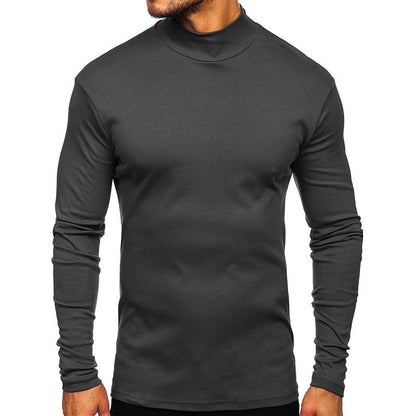 Men's long-sleeved shirt with stand-up collar made of high-quality material NOVAE