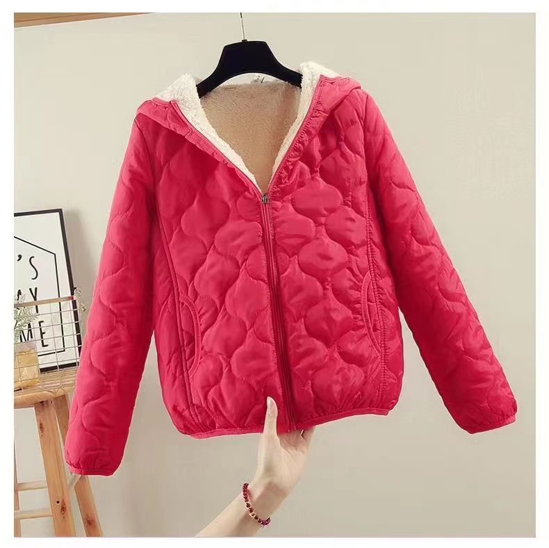 Women's quilted winter jacket with hood NOVAE