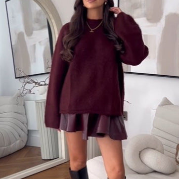 Women's Oversized Cozy Sweater with a Relaxed Fit NOVAE