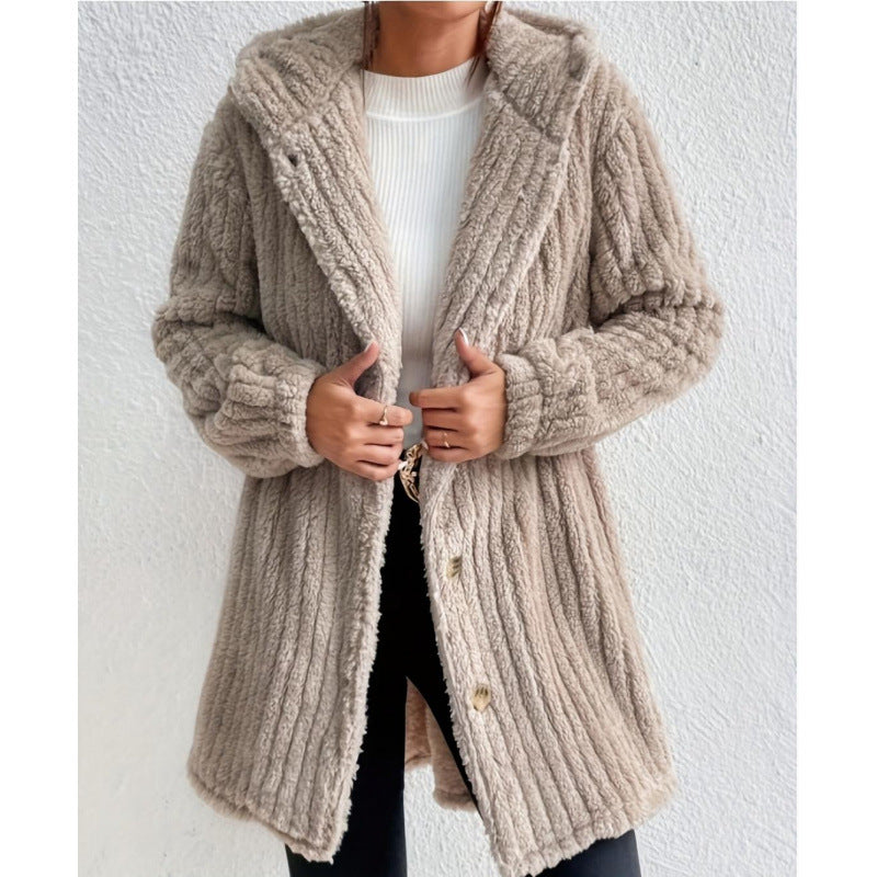 Women's Cozy Cardigan with Long Sleeves and a Voluminous Cut NOVAE