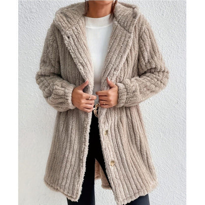 Women's Cozy Cardigan with Long Sleeves and a Voluminous Cut NOVAE
