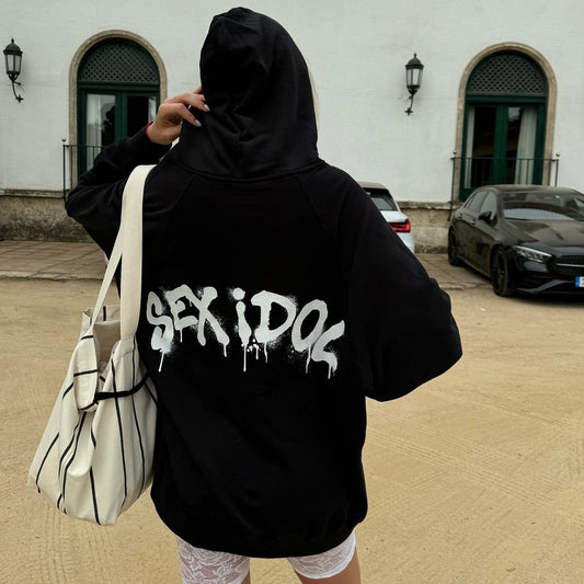 Women's fashionable hooded sweatshirt with kangaroo pocket and soft lining NOVAE