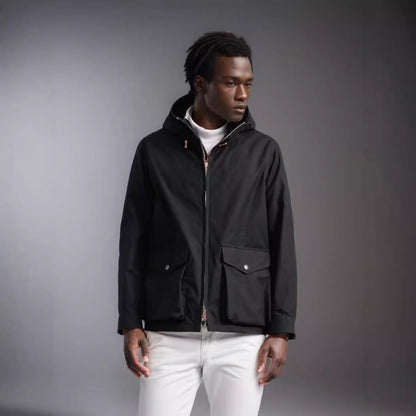 Men's functional transitional jacket with detachable hood NOVAE