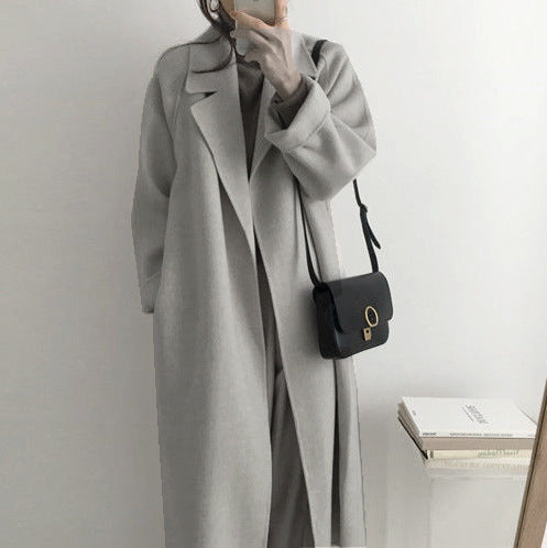 Women's elegant and casual trench coat with wide lapels NOVAE