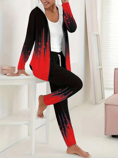 Women's sporty leisure suit with modern gradient details NOVAE