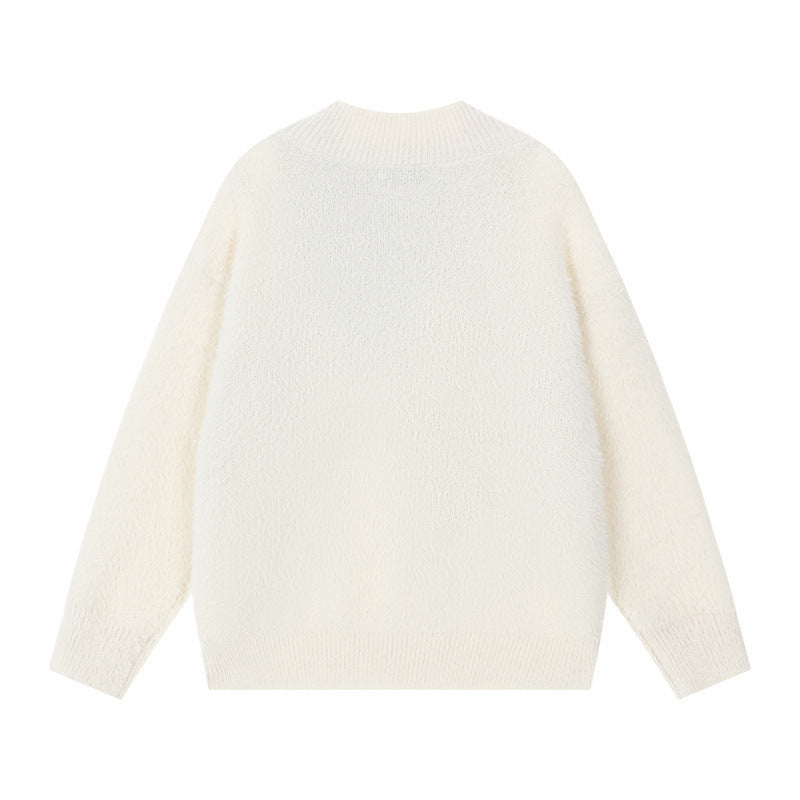 Women's Cozy Sweater with Innovative Scarf Detail NOVAE