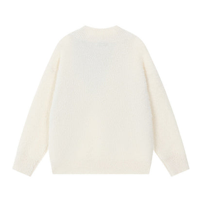 Women's Cozy Sweater with Innovative Scarf Detail NOVAE