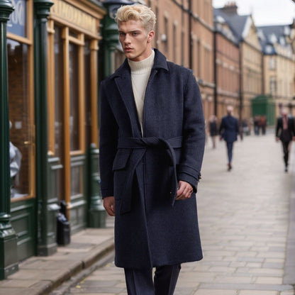 Men's elegant wool peacoat NOVAE