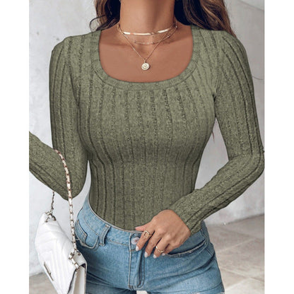 Women's long-sleeved shirt with structured design NOVAE
