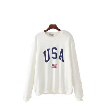 Women's oversized sweatshirt with creative print NOVAE