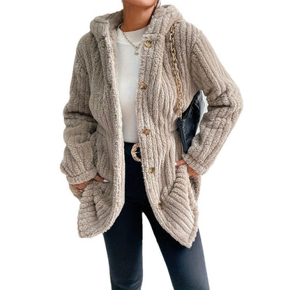 Women's Cozy Cardigan with Long Sleeves and a Voluminous Cut NOVAE