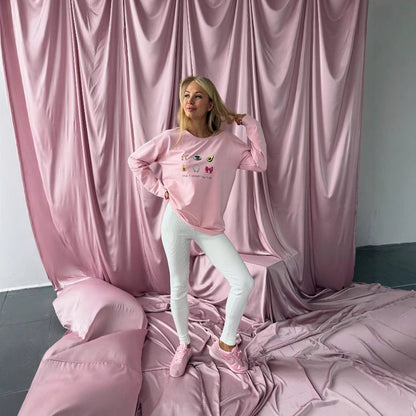 Women's casual sweatshirt with creative NOVAE design