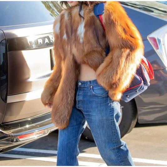 Women's faux fur jacket NOVAE