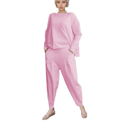 Women's sporty sweat outfit with elastic waistband and spacious pockets NOVAE