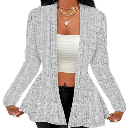 Women's modern cardigan with asymmetrical cut and elegant details NOVAE