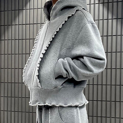 Women's Comfortable Lounge Trousers with Ruffle Details NOVAE