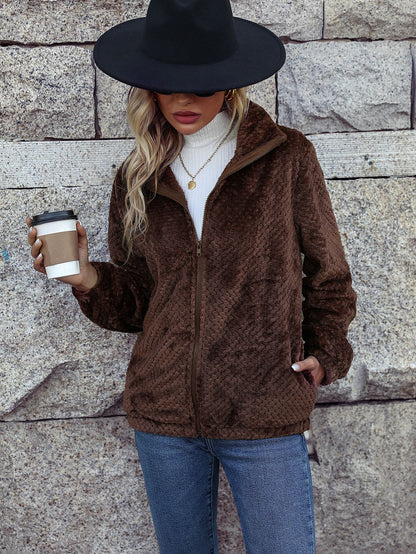 Women's cozy fleece jacket NOVAE