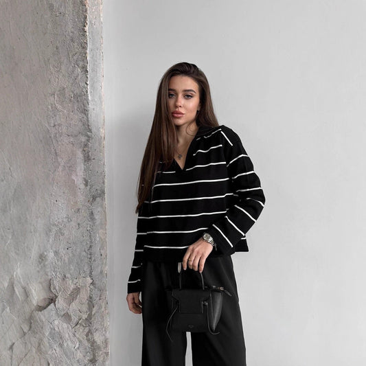 Women's casual striped sweater NOVAE