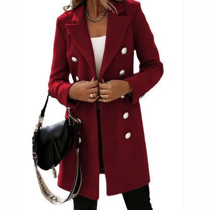 Women's elegant double-button coat NOVAE