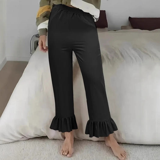 Women's Fluffy Culottes with Ruffled Hem NOVAE