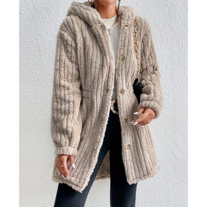 Women's Cozy Cardigan with Long Sleeves and a Voluminous Cut NOVAE