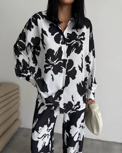 Women's elegant satin blouse NOVAE